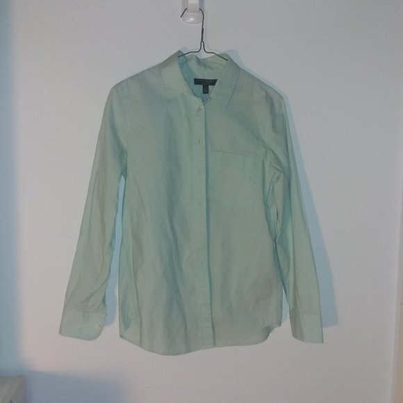 👵 3/$30 Teal Banana Republic Button Up Top Dillon Shirt Size S - Picture 1 of 4